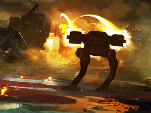 Polyversal Add-On: Ridgway (Rockets) 3x Miniatures with Tile